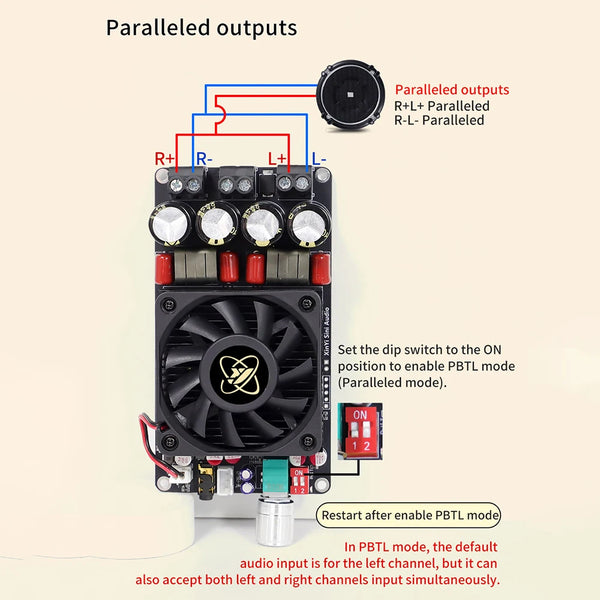 TPA3255 Class D Amplifier XY-AP3002 Pure Power Amplifier Board 300W x 2 Digital Audio detail image 6