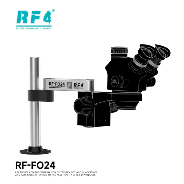 RF4 Rotating Microscope Folding Universal Stand FO24 FO25 FO26 Swing Arm For Stereo Microscope HDMI USB Video Camera Tools