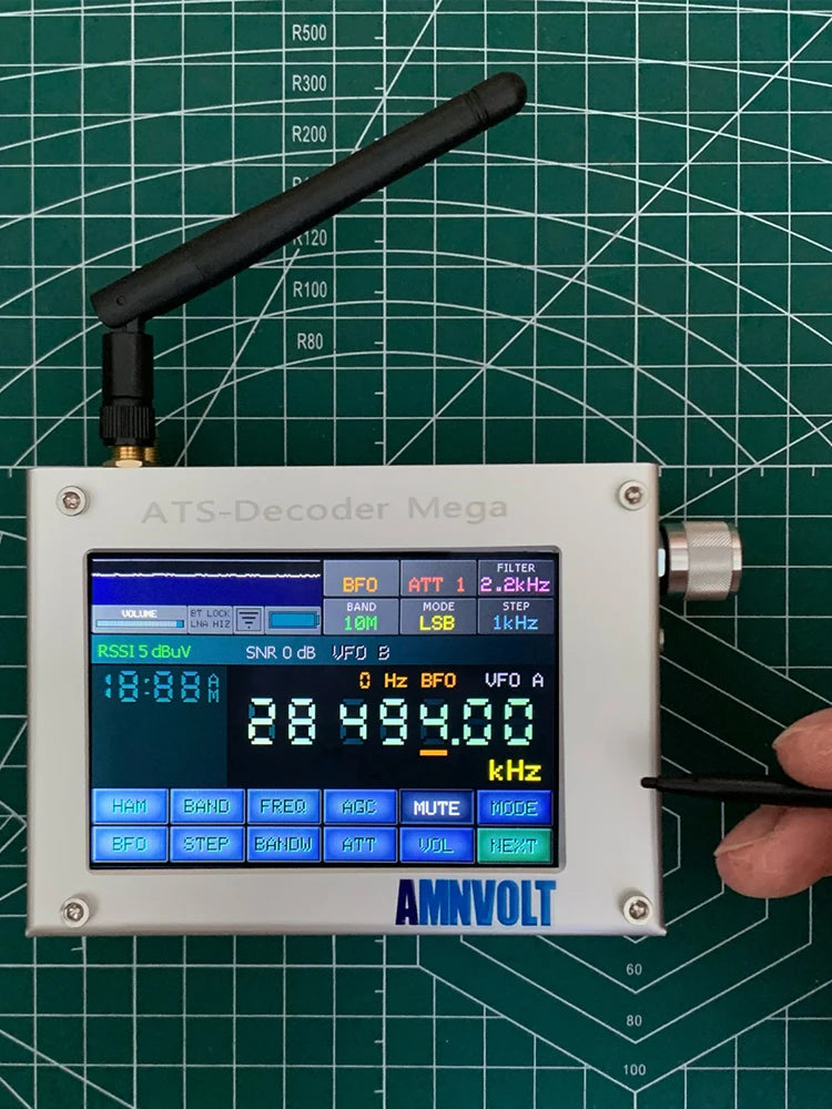 ATS-Decoder Radio Receiver FM RDS AM LW MW SW SSB DSP Si4732 Portable Shortwave Radio Receiver 4inch Touch Screen WiFi Function