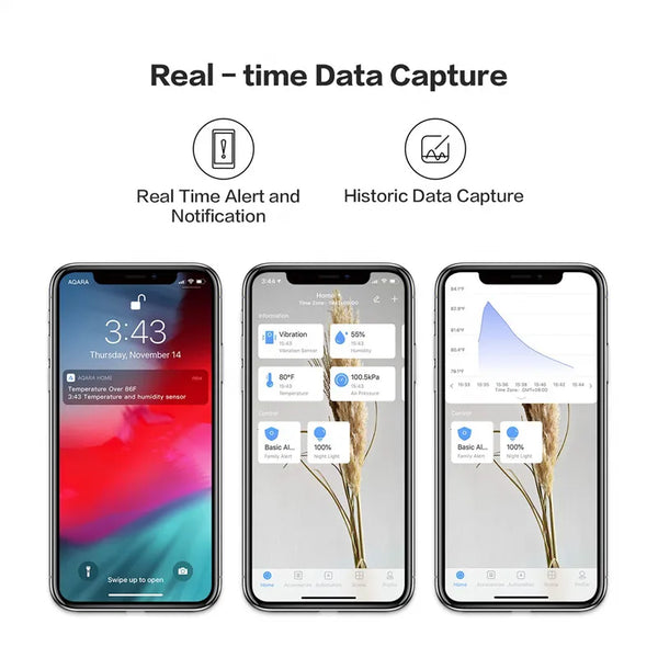 Original Aqara Temperature And Humidity Sensor Zigbee Smart Air Pressure Environment Sensor Smart Home For Mi home Homekit APP