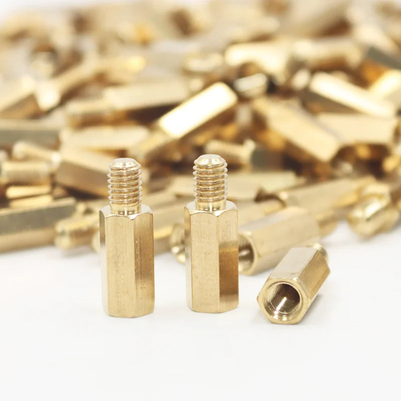 M2 M2.5 M3 M4 M5 Motherboard Standoffs Screws Nuts Kit for DIY Electronic PCB Circuit Hex Pillar Mount Male Female Brass Spacer