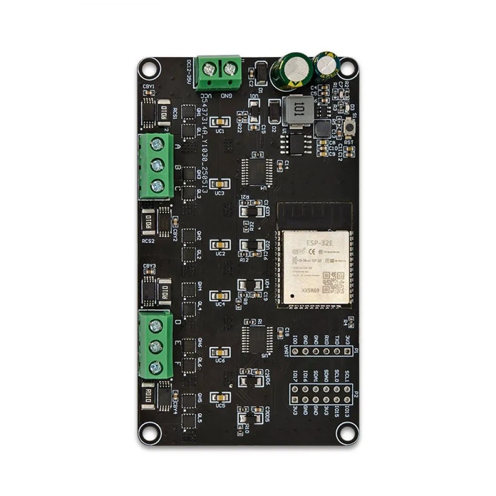 ESP32 Simple FOC Dual-way Brushless Motor Drive Board Onboard ESP32-WROOM-32E Module DC12V Brushless Motor Control Module