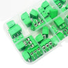 50Pcs/BOX Green Blue Pitch 5.0mm Straight Pin 2P 3P Screw PCB Terminal Block Connector 10A 300V 24-18AWG