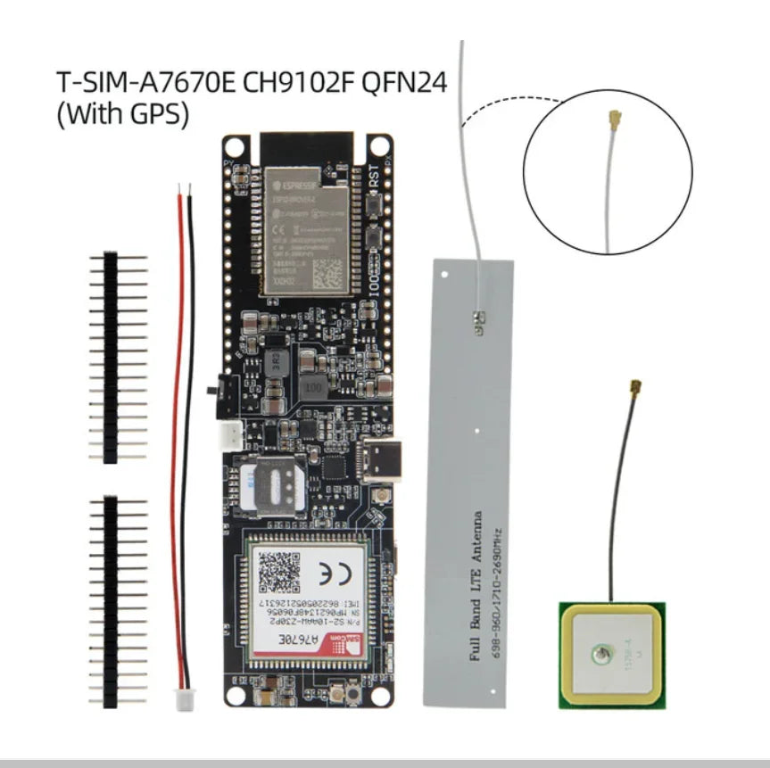 T-PCIE/T-SIM A7670E A7670SA R2 Wireless Module ESP32 Chip Support GSM/GPRS/EDGE For Arduino 4G LTE CAT1 MCU32 Development Board