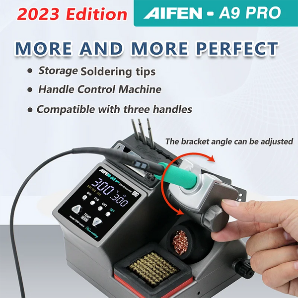 AIFEN A9PRO Soldering Station Compatible SUGON Soldering Iron Tip 210/245/115 Handle Control Temperature Welding Rework Station