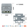 MOES Tuya Mini WiFi/Zigbee intelligens kapcsoló/fényerőszabályzó modul DIY modul fénykapcsoló 1/2 bandás távirányító Work Alexa Google Home