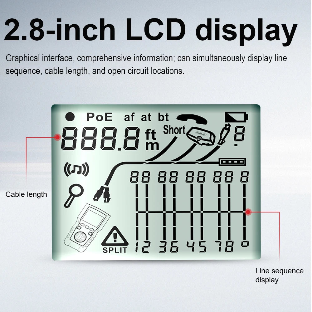 UNI-T TDR Cable Tester UT685A KIT Network Cable Locator Wire Tracker Detector LAN Tester for detail image 2
