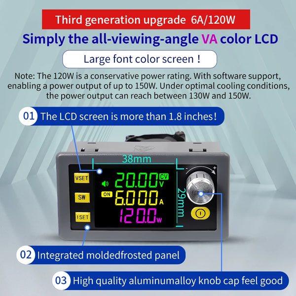 SK60 SK120 DC Buck Boost Converter CNC Adjustable Regulated Laboratory Power Supply Constant detail image 6