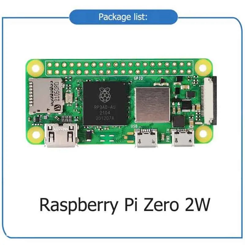 Raspberry Pi  Zero 2 W Zero 2W-Solder Quad-core 64-bit Cortex-A53 Bluetooth BLE & WiFi Optional Zero 2W with Pin Header