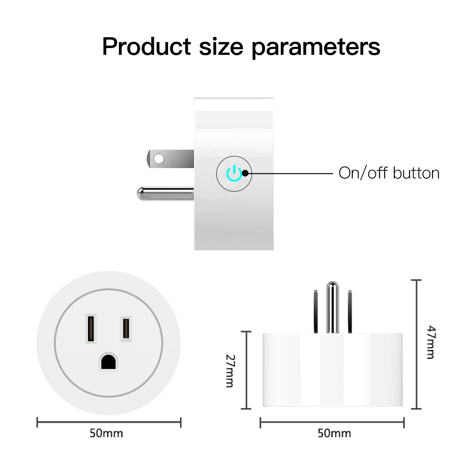 MOES Smart Plug WiFi, Brightness & Timer Control, Works with Tuya App, Alexa Google Voice Control, EU/UK/US Plug