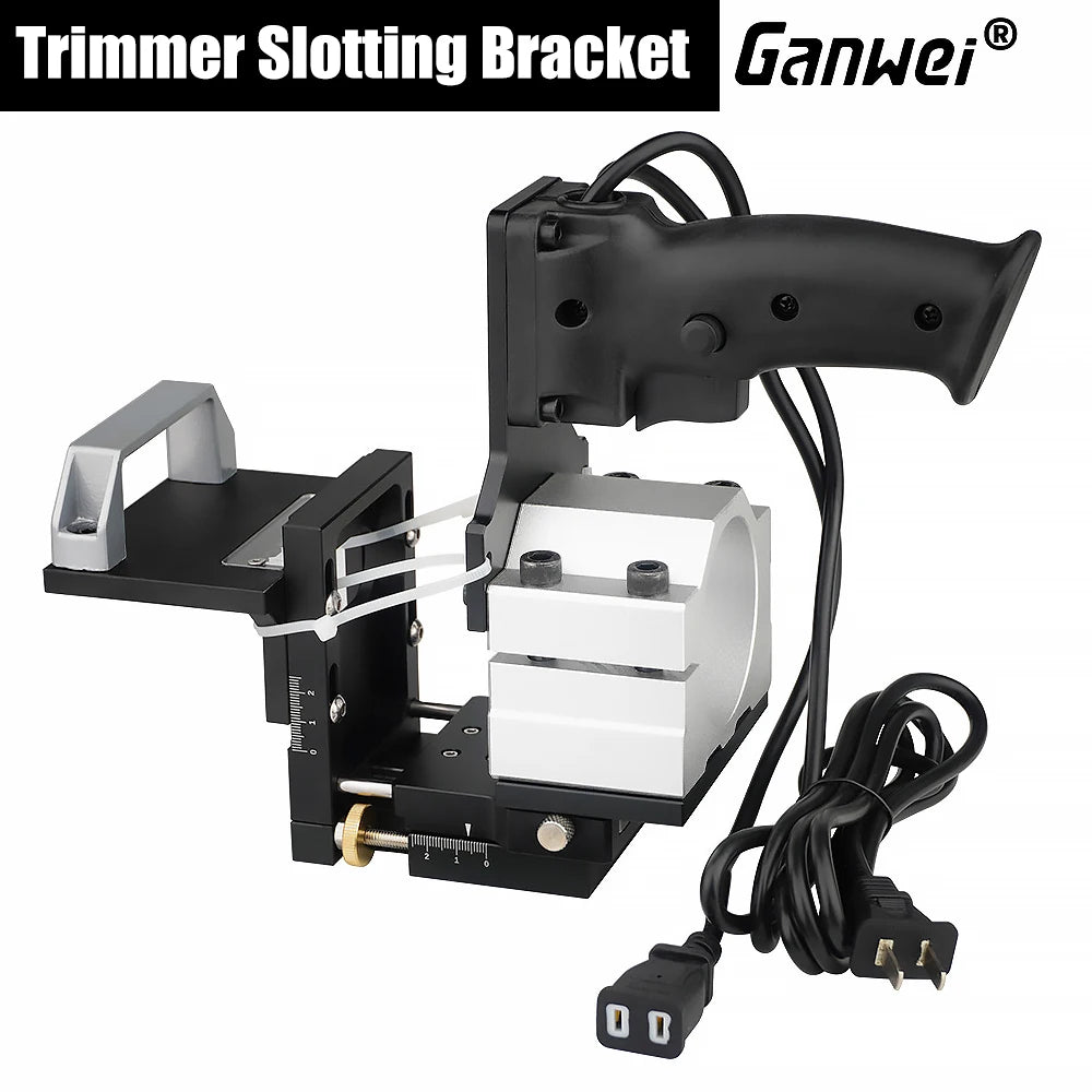 2 in 1 Mortising Jig Trimming Machine Slotting Bracket  Woodworking Slotting Locator Tool for Woodworking Furniture Splicing