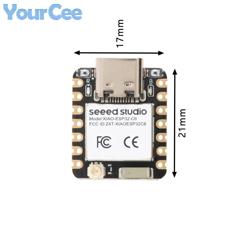 10pcs/1pc ESP32 Seeed Studio XIAO ESP32C6 WiFi 6+Bluetooth-compatible Ble 5 Zigbee Matter Wireless Development Board esp32C3