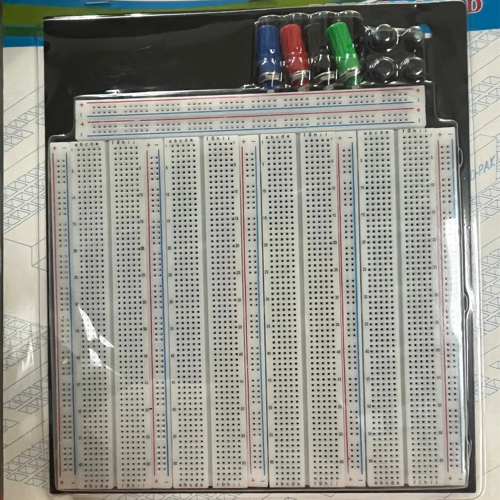 1pcs 3220 Holes Solderless Breadboard Solderless Circuit Test Board ZY-208 MB-102 Four Combination Boards product image