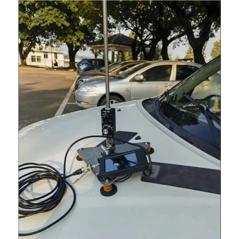 Antena de látigo pequeña de 30 W QRP QRGP para onda corta HF de 3,5 MHz a 30 MHz, sintonizada para MCHF Yaesu FT-817 8188 891 703 705 K1 K3 USDX