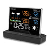 Wireless Weather Station Home RF Alarm Clock VA Color Screen In/Outdoor Thermometer Hygrometer with Weather Forecast 2025 New