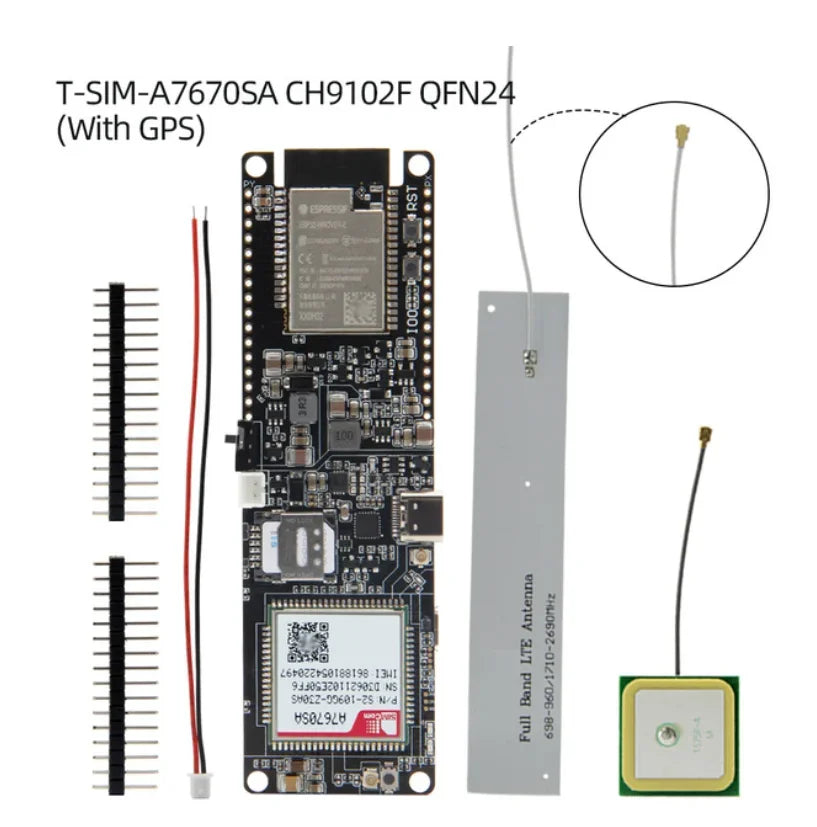 T-PCIE/T-SIM A7670E A7670SA R2 Wireless Module ESP32 Chip Support GSM/GPRS/EDGE For Arduino 4G LTE CAT1 MCU32 Development Board
