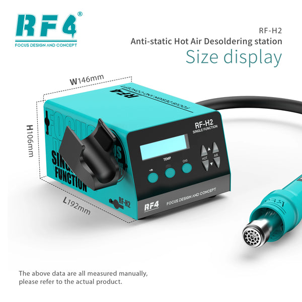 RF4 New1000W Fast Desoldering Hot Air Gun Soldering Station Digital Display Intelligent BGA Rework Station To PCB Chip Repair H2