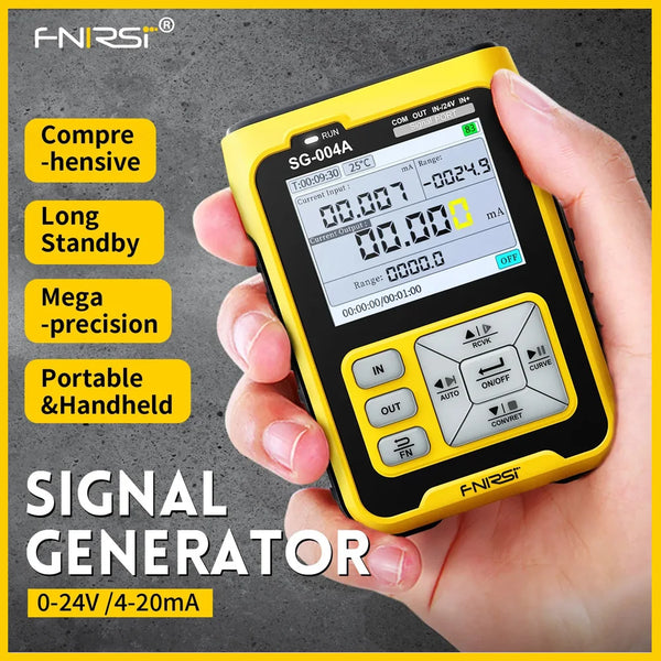 FNIRSI  SG-004A  Signal Generator Multifunctional 4-20mA 2.4" TFT Digital  Adjustable Thermocouple Resistance Process Calibrator