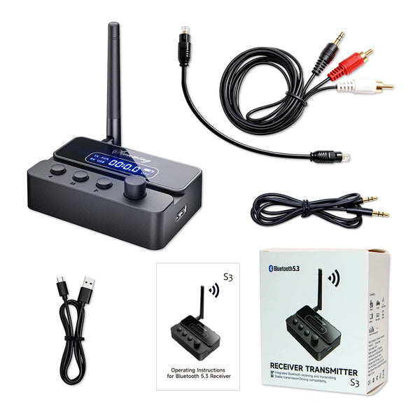 Bluetooth 5.3 Transmitter Receiver HiFi OPT Optical /AUX 3.5mm/RCA/USB/U-Disk 15M Range detail image 6