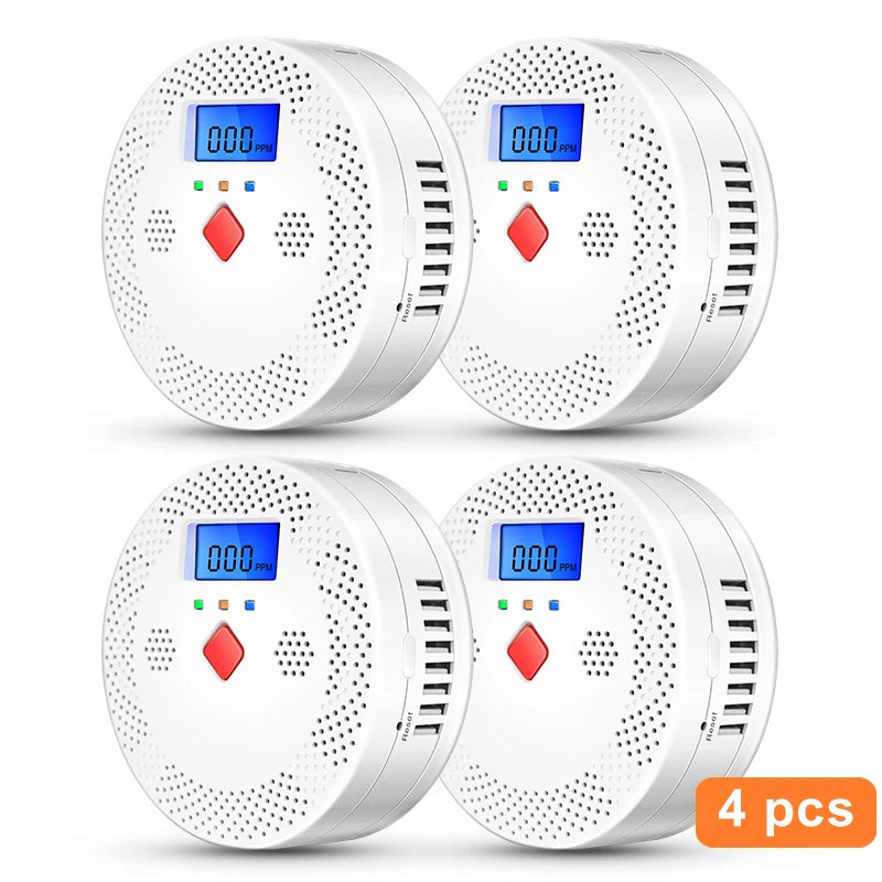 Tuya WiFi Smart Carbon Monoxide Detector Alarm 85dB Sound Warning LCD Digital Display Home Indoor Real-Time CO Monitor Poisoning