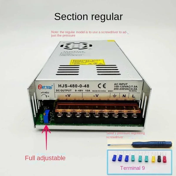 480W Switching power supply Digital display 0-5V/0-12V/0-24V/0-36V/0-48V-60V-80V-120V adjustable DC regulated power supply