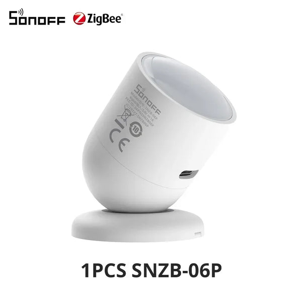 SONOFF Zigbee Human Presence Sensor SNZB-06P Presence Detection Light Sensing Smart Home Automation For Google Alexa Alice