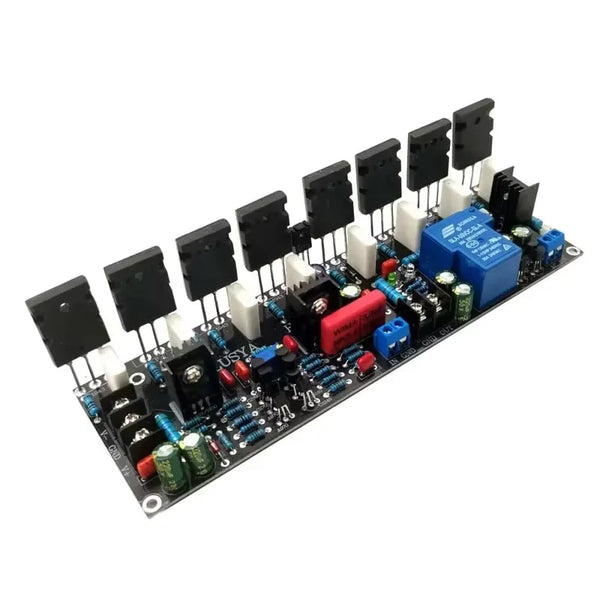 Upgraded Version Mono 400W Tube 2SC5200 + 2SA1943 20V-90V HIFI High Power Audio Amplifier Board With Speaker Protect Ralay