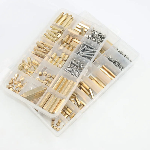 M2 M2.5 M3 M4 M5 Motherboard Standoffs Screws Nuts Kit for DIY Electronic PCB Circuit Hex Pillar Mount Male Female Brass Spacer
