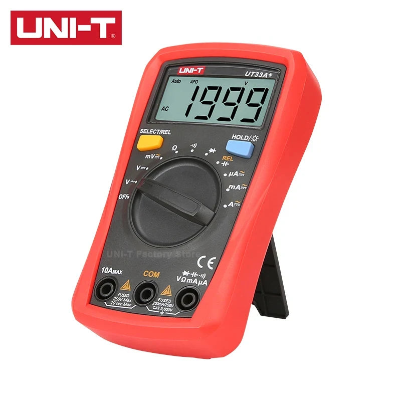 UNI-T UT33A UT33B UT33C UT33D Plus Pocket Multimeter Digital Ammeter Voltmeter Professional Resistance Measure Multi Meter