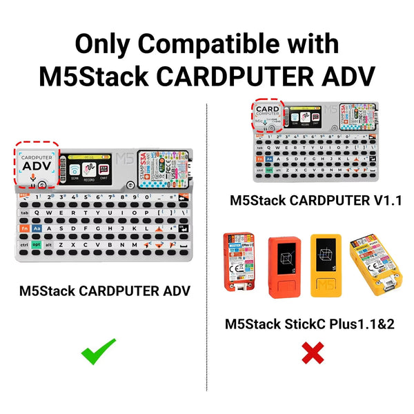 Upgraded 2-in-1 RF Module For M5Stack Cardputer ADV NRF24+CC1101 Compatible, 2.4GHz 433MHz Wireless Board, Enhanced Filtering
