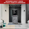WiFi Wireless Intercom Smart Doorbell 4.3inch IPS Screen Video Security Camera Two-Way Intercom HD Surveillance Camera