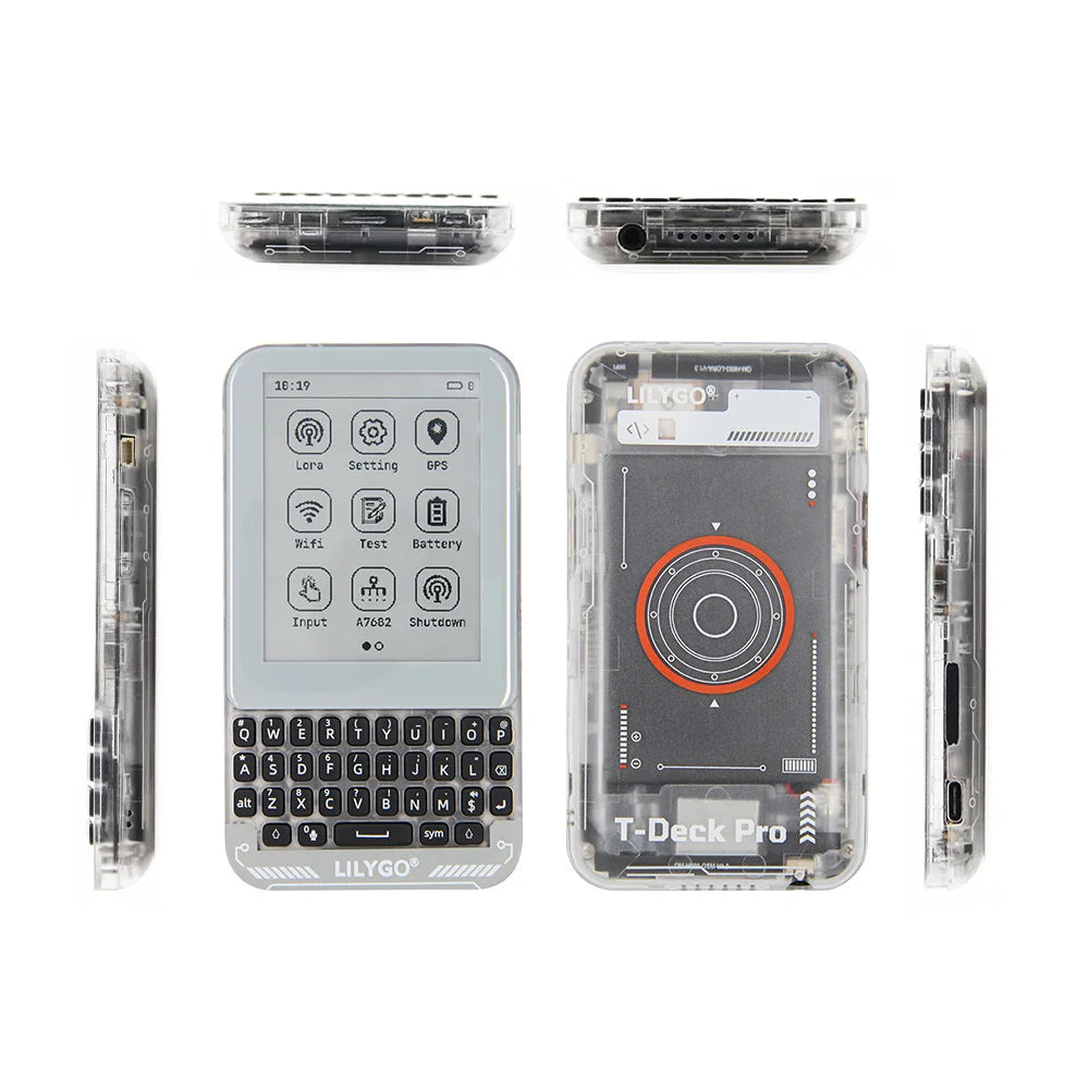 T-Deck Pro ESP32-S3 Board – 4G LoRa GPS E-Paper Touch, PCM5102A, QWIIC IoT Dev Kit