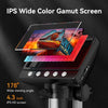 50-1000X Digital Microscope 4.3 Inch IPS 2MP HD Lens 8LED Adjust Light 2000mAh Electronic detail image 4