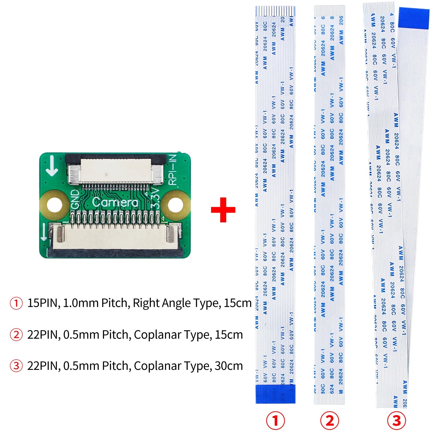 DSI/CSI Display CSI Camera Interface Cable Adapter Module 15Pin To 22Pin For Raspberry Pi 5