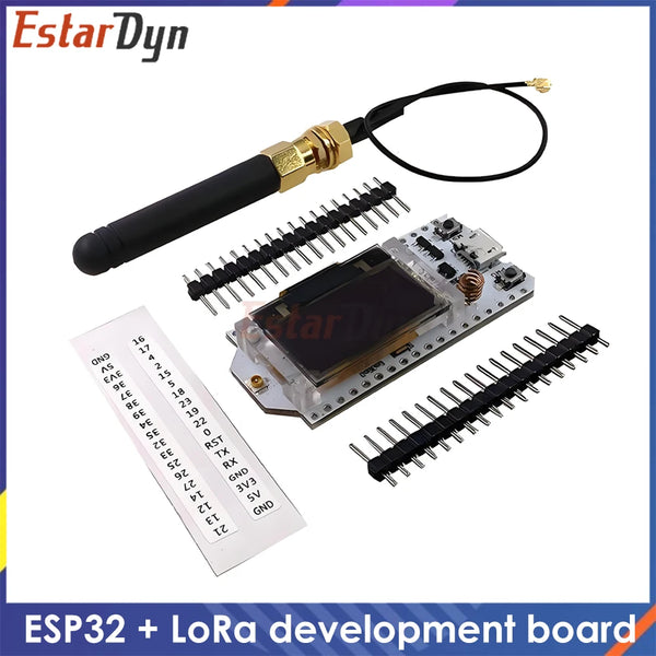 SX1276 SX1278 LoRa ESP32 Development Board, 0.96 Inch OLED Display 868MHz/915MHz/433MHz, WiFi Bluetooth Kit for Arduino IoT