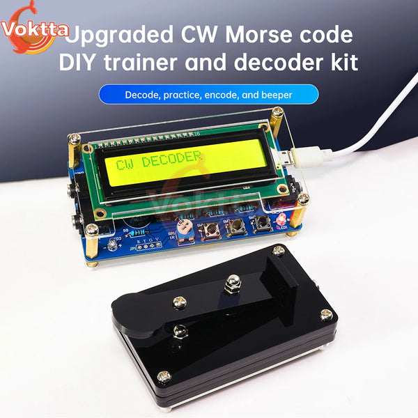 DC 5V CW Morse Code Decoder Loose Kit Audio Cipher Reader Circuit Board Welding Exercise DIY Electronic Manufacturing Kits