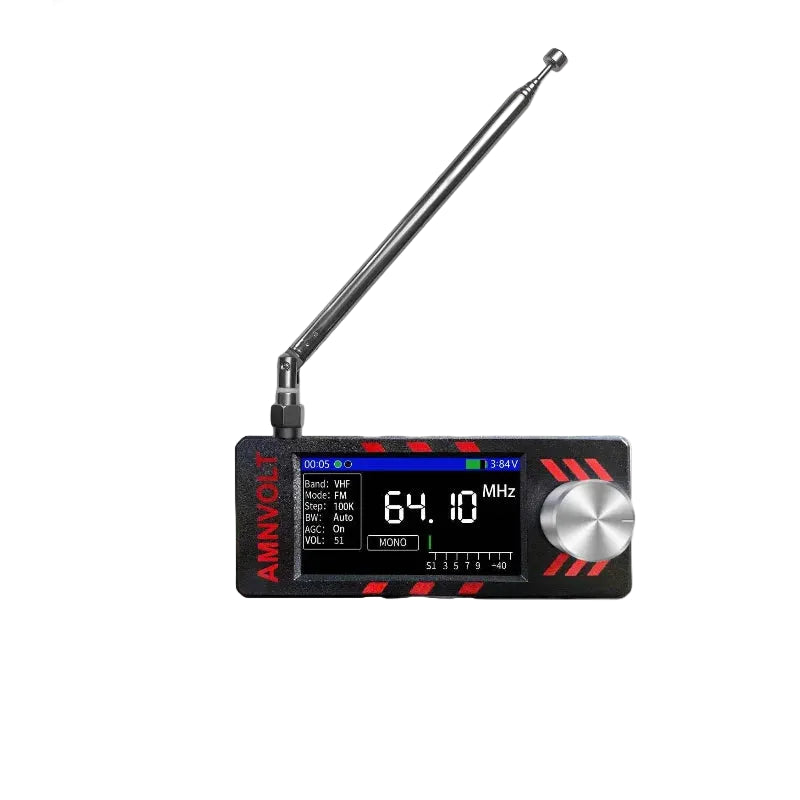 V3S AMNVOLT Mini SI4732 DSP Radio Receiver with Hi-Z,  FM AM SSB LSB USB Mode, SI4732 DSP Chip