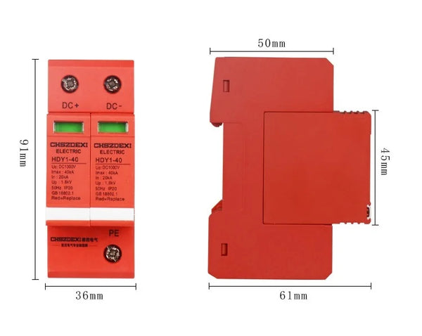 2P20KA DC 1000V Electric Surge Protector Circuit Breaker detail image 3