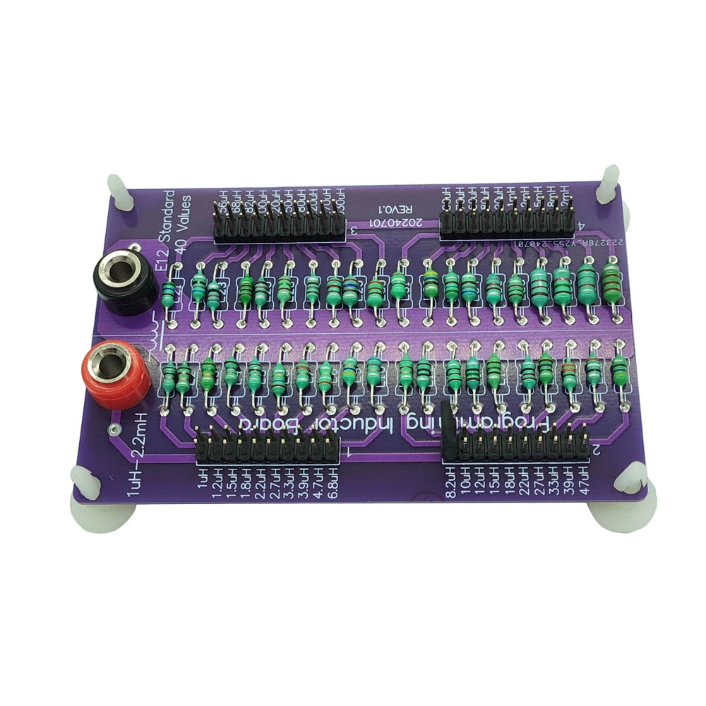 1uH to 2.2mH E12 Standard 40 Values Programmable Inductor Board