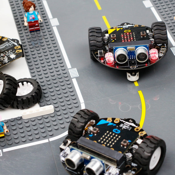 Micro:Bit V2 Smart Mini Robot Car Kit Coding for Kids Programming Building Set Learning Educational STEM DIY Electronic Project