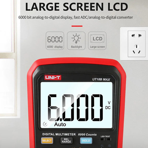 UNI T Professzionális digitális multiméter teszter UT15B MAX 1000V AC DC feszültségmérő kondenzátor teszter True RMS elektromos multiméter