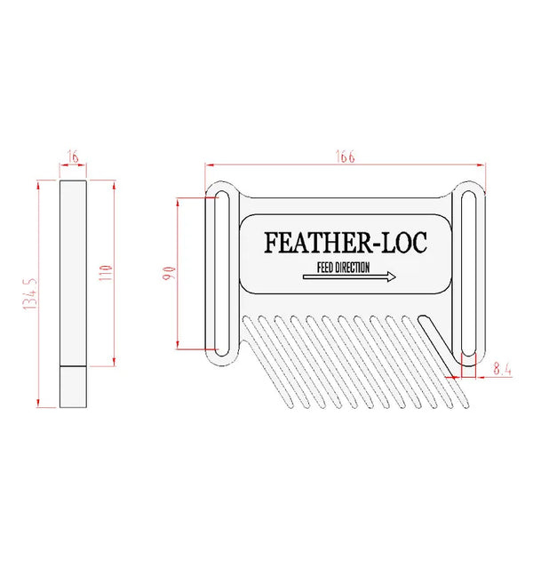 Multi-purpose Extended Feather Loc Board Set for Woodworking and Engraving Machine Ideal for Precision Cutting Routing and Safet