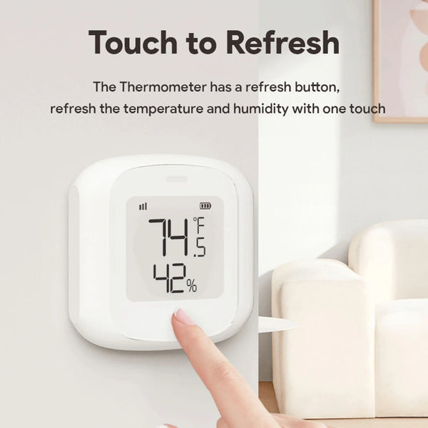 Tuya Smart WiFi Bluetooth Temperature Humidity Sensor Wireless Home Backlight Thermometer Hygrometer APP Remote Control Detector