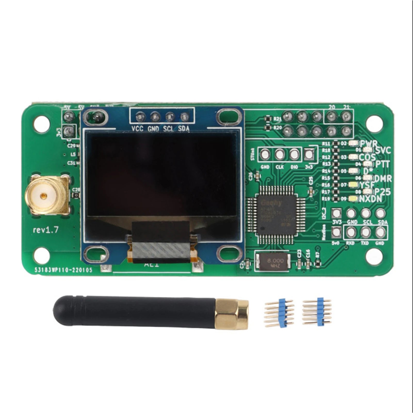 Pantalla digital MMDVM Punto de acceso portátil JumboSpot Funcionamiento cómodo Estación de radio WiFi Módem de voz digital DMR P25 YSF Kit de bricolaje