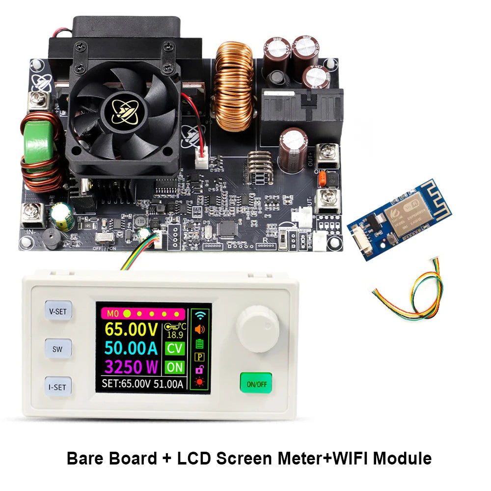XY6550S 3250W 50A CNC Buck Power Supply Direct Current Stabilized Voltage Constant Voltage and Current Step-down Module MPPT