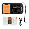 DC 5V 2A 7-in-1 87-108MHZ Multi-Function Emergency Radio: AM/FM/WB Full-Band Portable Radio with USB-C Interface