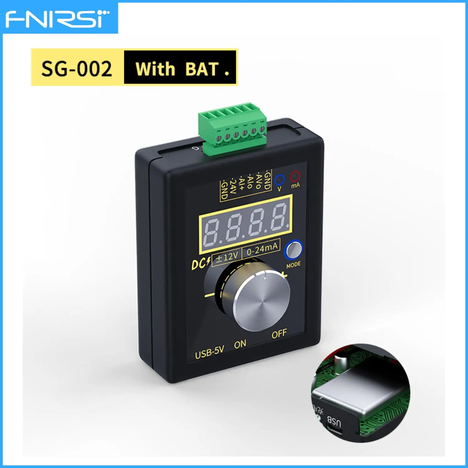 FNIRSI SG-002 Digital Signal Generator 4-20mA 0-10V Voltage Current Transmitter Professional Electronic Measuring Instruments