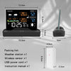Wireless Weather Station Home RF Alarm Clock VA Color Screen In/Outdoor Thermometer Hygrometer with Weather Forecast 2025 New