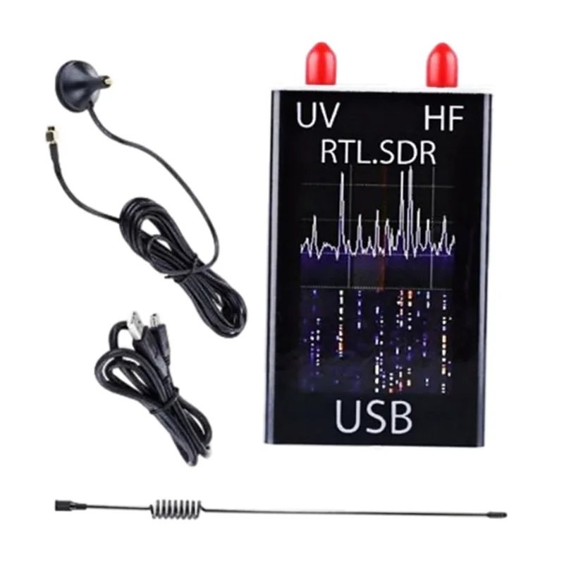B50C SDR Receiver 100Khz-1.7Ghz Full Band UV RTL-SDR USB Receiver Short Wave Broadband detail image 7