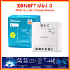 SONOFF MINI-D MINI Dry WiFi Smart Switch Dry Contact AC/DC Matter Switch For Garage Door Work with Alexa Google Home Homekit